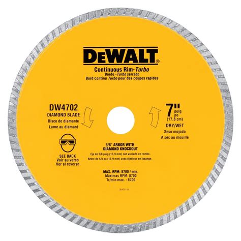Dewalt 7 In Wet Or Dry Continuous Diamond Tile Saw Blade At