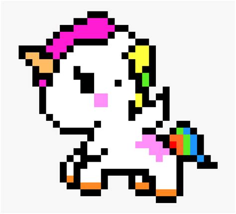 Pixel Art Unicorn Easy Hd Png Download Kindpng