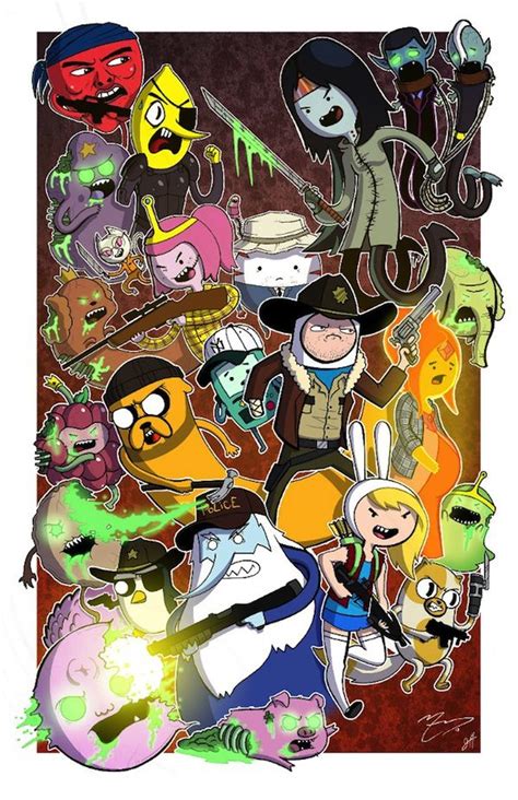 adventure time meets walking dead adventure time crossover adventure time characters