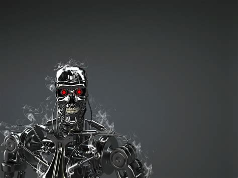 Picture Fantasy The Terminator Robots T 800 Technology Red Eyes