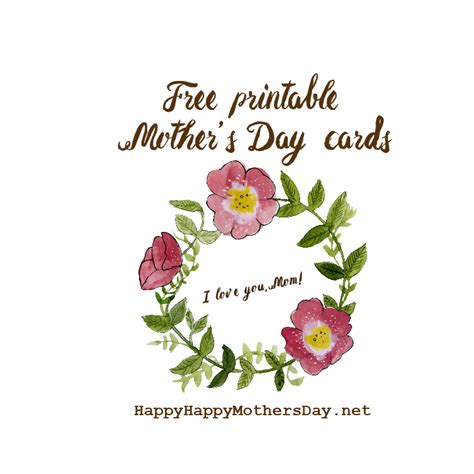 We are so excited to have created these free printable mother's day cards in watercolor floral design. Happy Mother's Day : Mother's Day Cards {free printables}