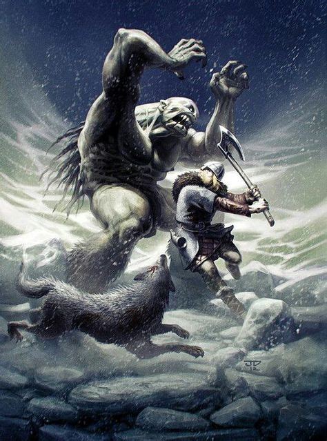 Viking Vs A Frost Giant Norse Pagan Norse Mythology Norse Vikings