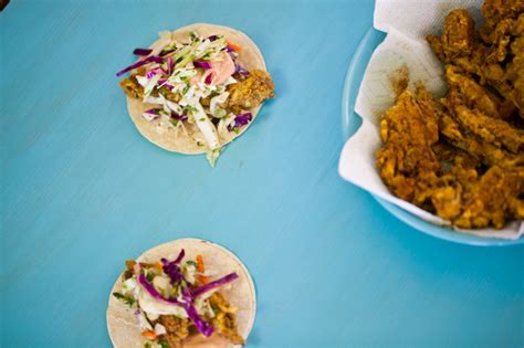 Baja fish tacos with chipotle cream. Vegan Baja Fish Tacos with Chipotle Cream and Cilantro ...