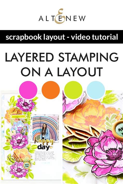Add Beautifully Layered Florals On Your Next Scrapbook Layout Using