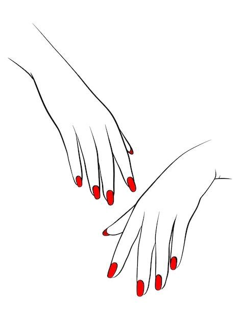 Ilustraci N De Manicura De Belleza Dibuj Premium Vector Freepik