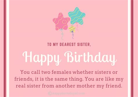 Happy Birthday Sister From Another Mother Quotes Shortquotescc