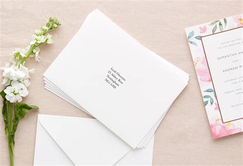 At hummingbird, we offer an envelope printing service. How to Address Wedding Envelopes | Invitation Etiquette | Papier