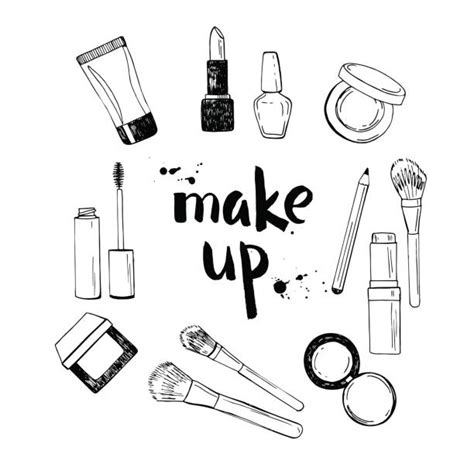 Makeup Clipart Black And White