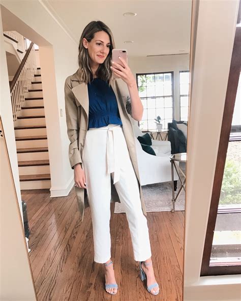 how to wear white pants to the office work appropriate see anna jane white pants women