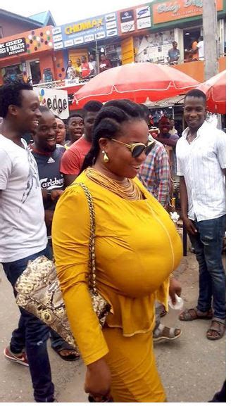 End Time Boobs Woman With A Very Huge Chest Causes Commotion In Lagos