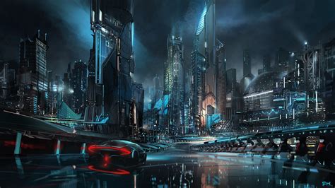 Digital Digital Art Artwork Futuristic Futuristic City Vehicle