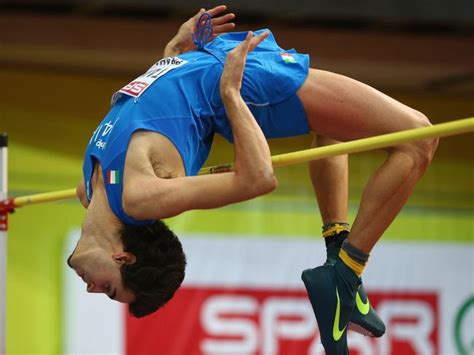 Half-bearded Italian high jumper Gianmarco Tamberi