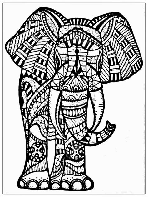 Free Printable Coloring Page Of Elephant Coloring Home