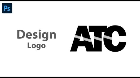 How To Design Logo Atc In Photoshop Youtube