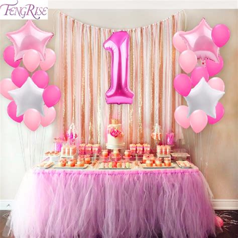 Most often, children are blissful over their centenaries it takes a great deal of parenting to satisfy the needs of children, but splendid birthday decorations will surely help the cause. Aliexpress.com : Buy FENGRISE 25pcs 1st Birthday Balloons ...