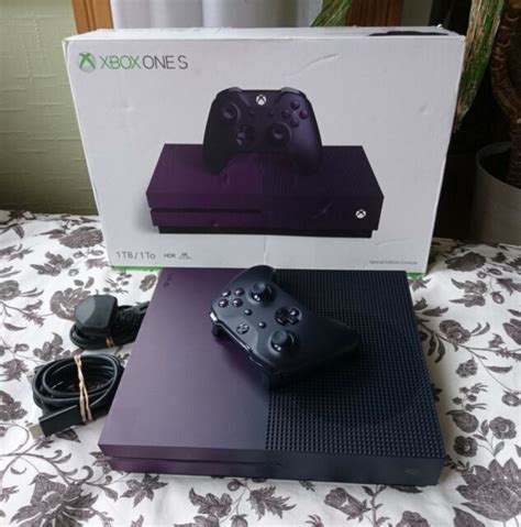 Microsoft Xbox One S 1tb Purple Console With Fortnite Battle Royale