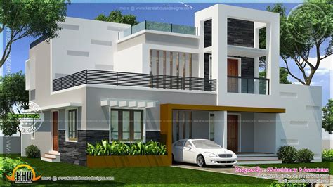Contemporary Double Storied Small Villa Kerala Home Jhmrad 130758