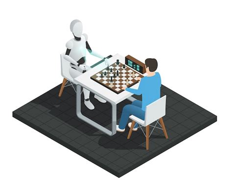 Free Vector Colored Realistic Artificial Intelligence Isometric