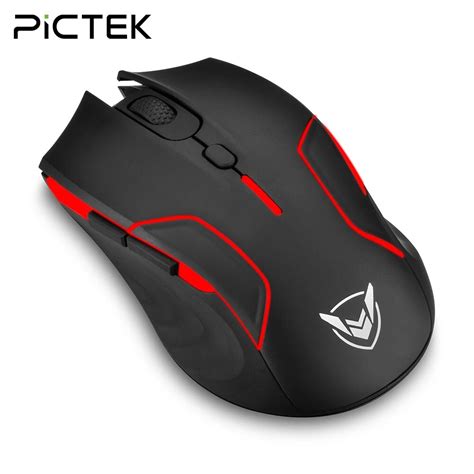Pictek Pc280 Gaming Mouse Customizable Rgb Backlight Wireless Mice With