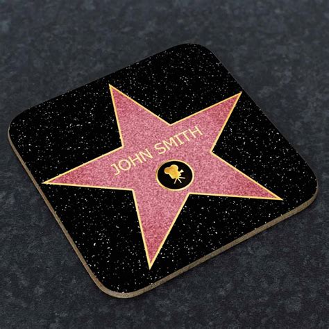 Personalised Coaster Hollywood Walk Of Fame