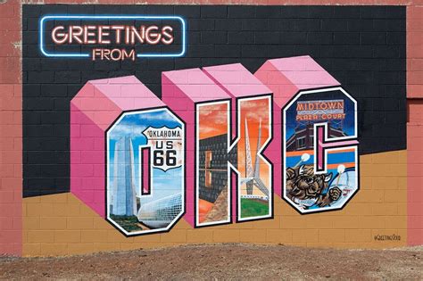 Greetingsfromokc Painted By Artist Duo Victor Ving And Lisa Beggs To