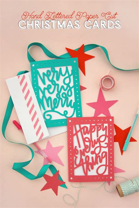 Paper Cut Christmas Card Diy Free Svg Cut Files Persia Lou