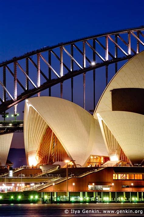 Sydney Opera House And Harbour Bridge At Dusk Image Fine Art