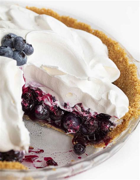 blueberry pie {no bake} i am baker
