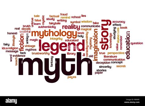 Myth Word Cloud Concept Stock Photo Alamy