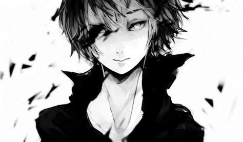 Image Via We Heart It Anime Blackandwhite Animeboy Dark Mood