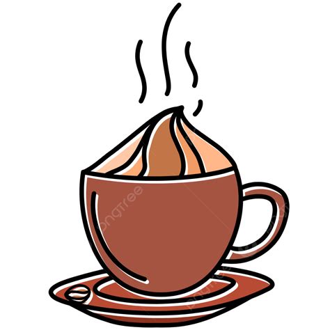 Mocha Coffee Cartoon Vector Illustration Coffee Clipart Cartoon