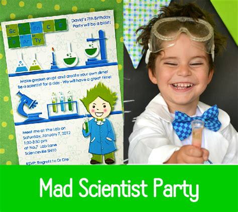 Mad Scientist Science Birthday Party Ideas Scientist Birthday Party