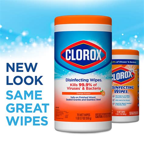 clorox® disinfecting wipes bleach free cleaning wipes orange fusion® 75 count wb mason