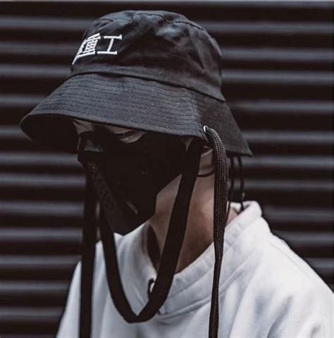 Streetwear Hip Hop Bucket Hat Men Long Strap Embroideried Etsy In