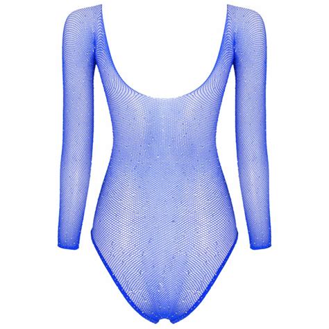 Sexy Women S See Through Mesh Bodysuit Fishnet Jumpsuits Bodycon Tops Club Wear Ebay