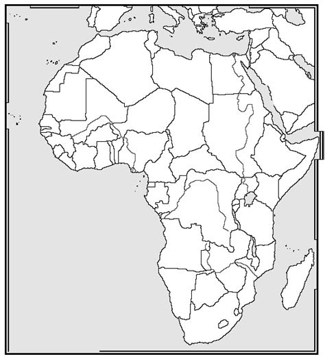 Blank Map Of Africa Printable That Are Smart Derrick Website