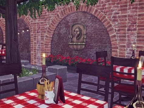 The Sims Resource Rustic Italian Pizzeria By Sooky Sims 4 Downloads