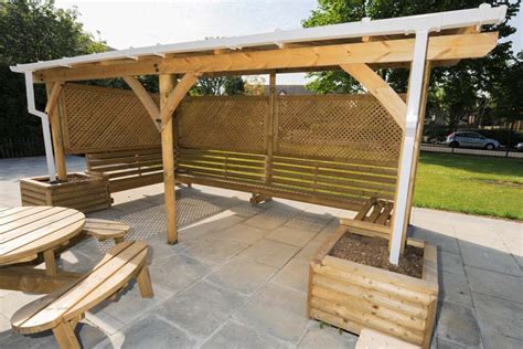 Lean To Polycarbonate Roof Pergola Sovereign Play