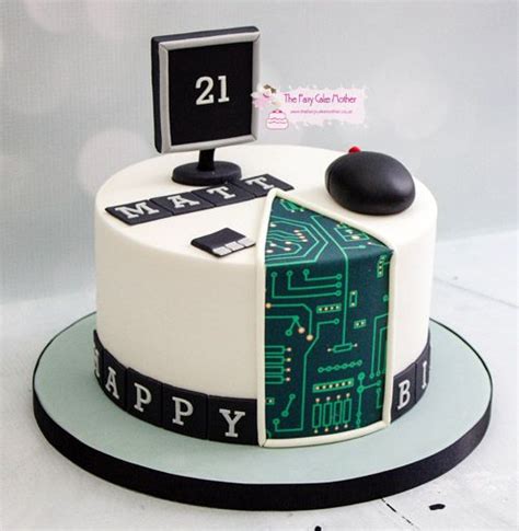 Computer Themed Cake Funny Birthday Cakes Unique Birthday Cakes