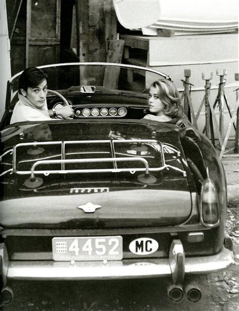 Jane Fonda With First Husband Roger Vadim In A Ferrari 250 Spyder