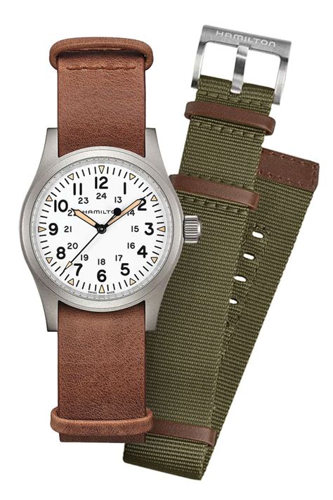Free delivery and returns on ebay plus items for plus members. Khaki Mechanical Field White h69439512 - Hamilton Khaki ...