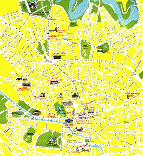Romania Bucharest City Map