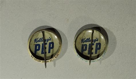 Original Circa 1940 Kelloggs Pep Premium Pins Lot Little Orphan