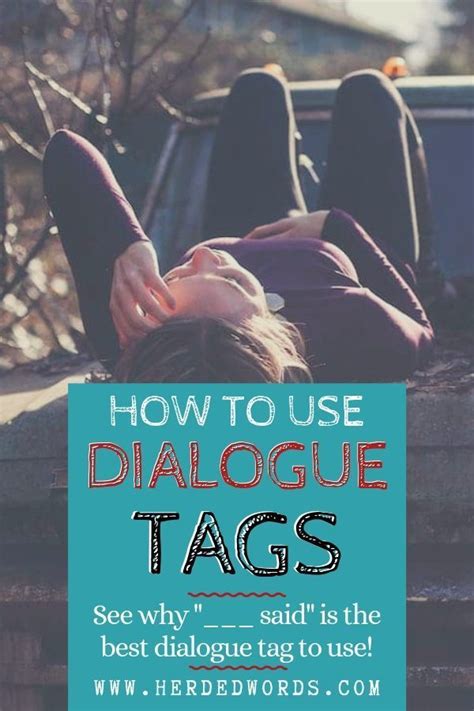 How to use dialogue in an essay. Dialogue Tags: Why Said is Best! [Including Examples | Novel writing inspiration, Writing dialogue