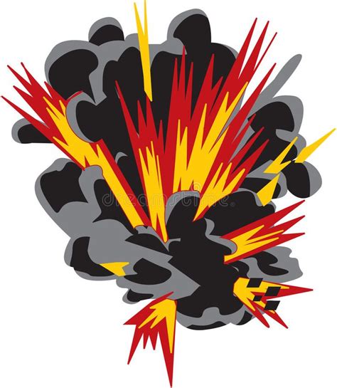 Explosion Vector Illustration Of An Explosion Ad Vector