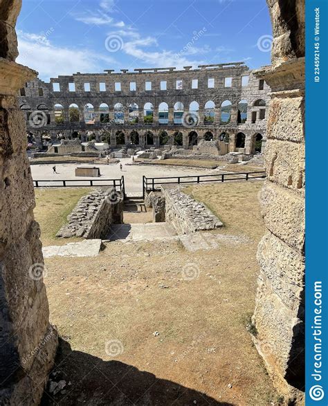 Pula Arena Is A Roman Amphitheatre Located In Pula Croatia Stock Image