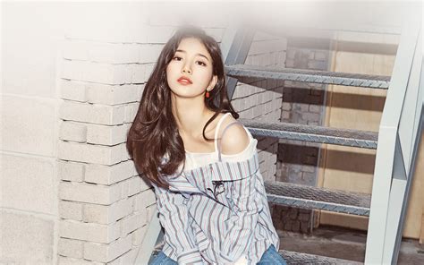 Free Download Hd Wallpaper Suji Girl Kpop Celebrity Asian One Person Beauty Long Hair