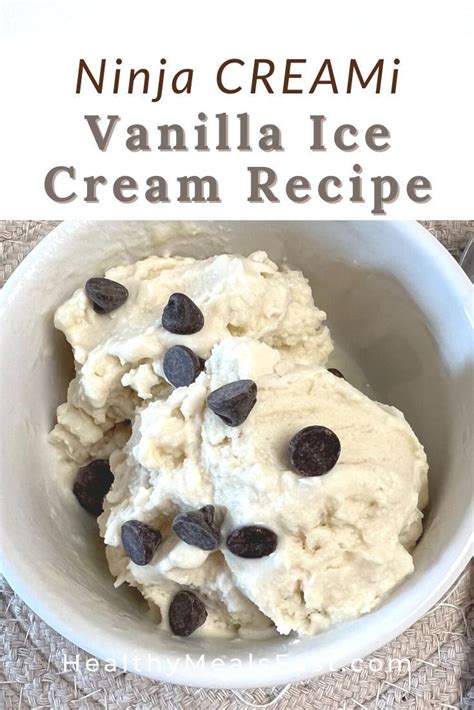 Ninja Creami Vanilla Ice Cream Recipe Recipe Ice Cream Maker Recipes Vanilla Ice Cream