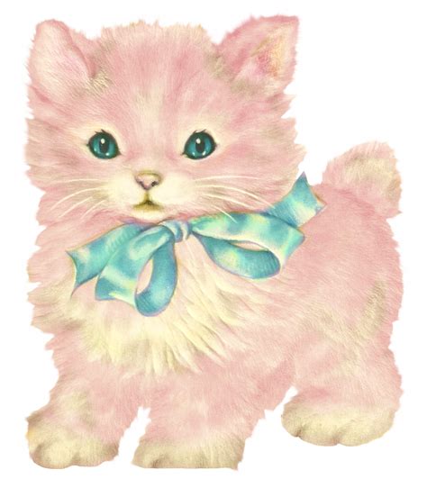 Kitschy Kitty Cat Clip Art With Little Dear Prints Free Pretty Things