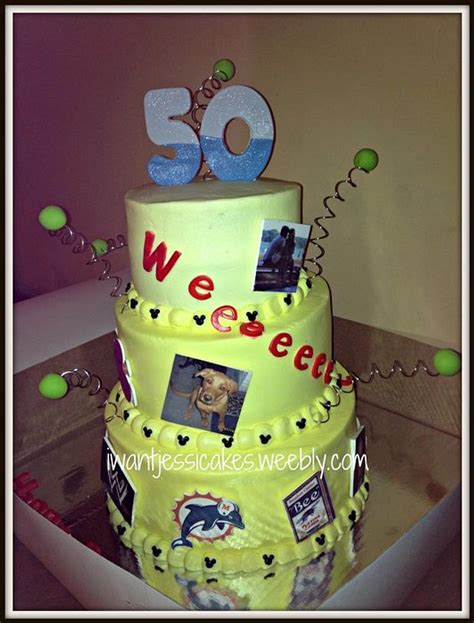 50th Birthday Cake Decorated Cake By Jessica Chase Cakesdecor